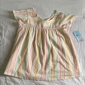 Striped Pastel Kids Top